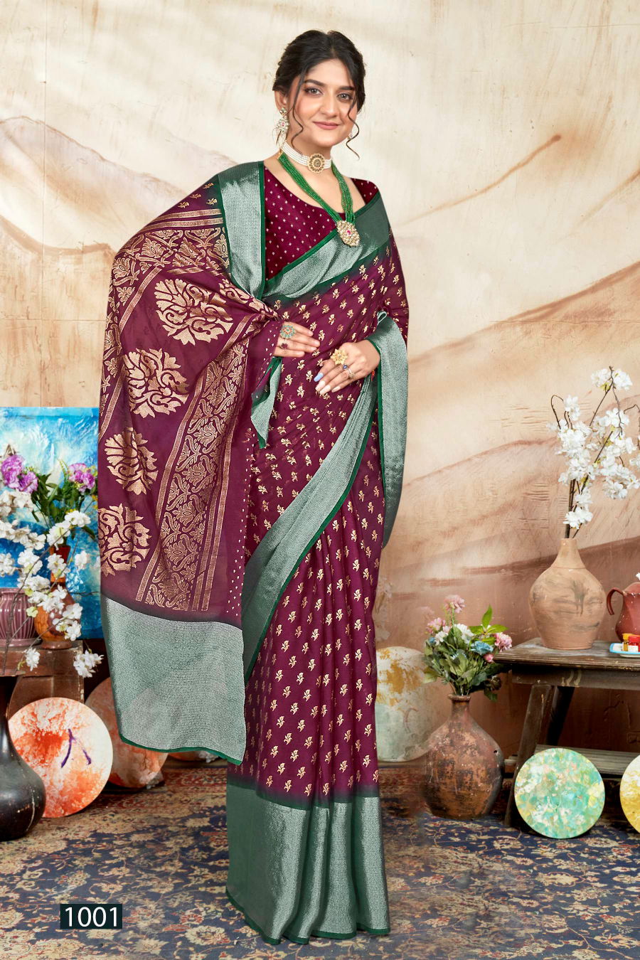 Saroj Jalpari Vol 4 Designer Chiffon Sarees Catalog